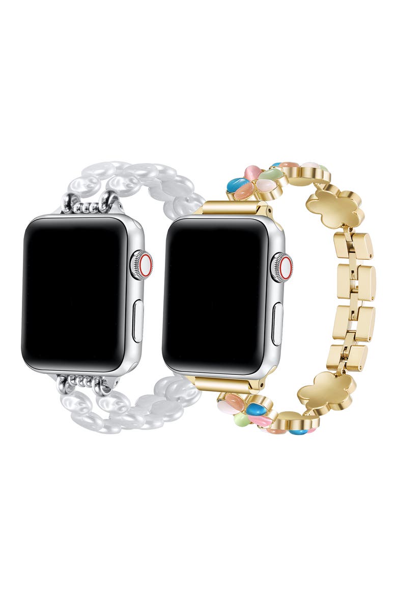 2-Pack June & Eloise Assorted Apple Watch® Watchbands, Alternate, color, ASSORTED