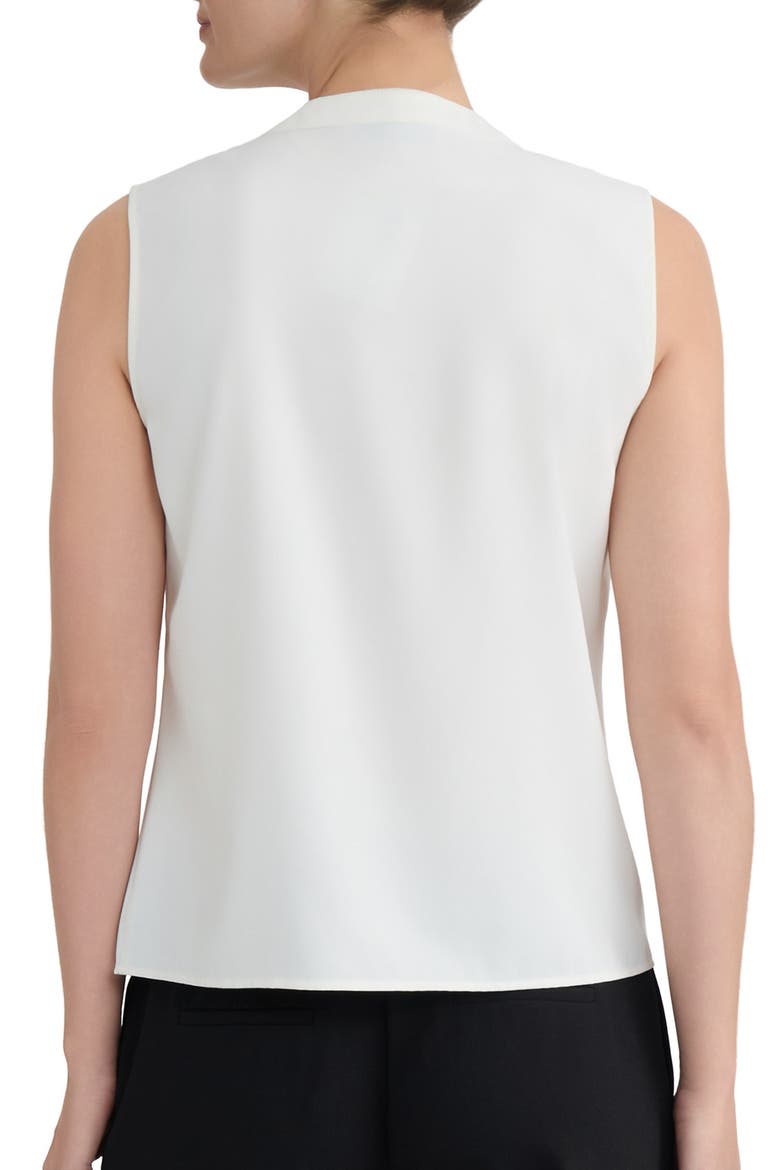 Ruffled Front Sleeveless Top, Alternate, color, VANILLA ICE
