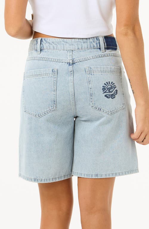 Rip Curl Aggie Denim Shorts In Vintage Blue