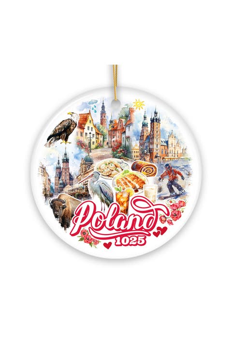 Poland 1025 Malbork Castle Round Ornament - Version 2