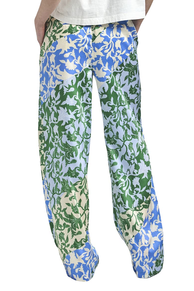 Aurely Draped Wide Leg Pants, Alternate, color, BLUE BOTANICAL