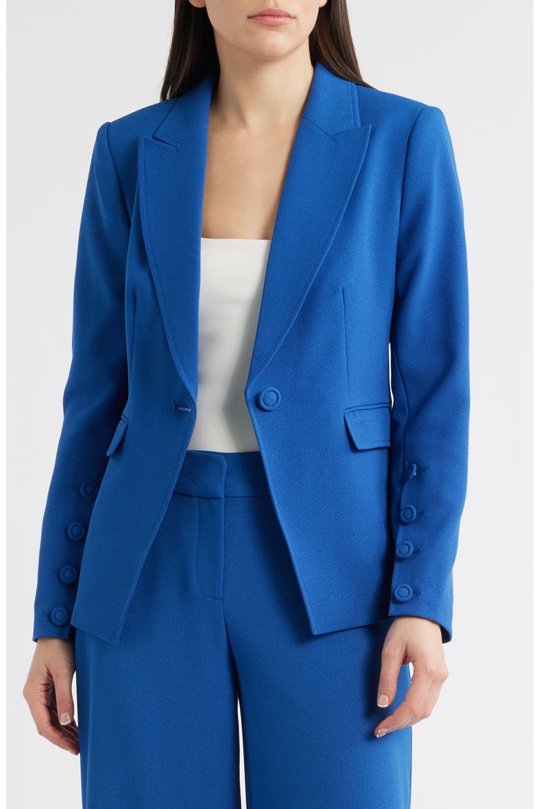 One-Button Blazer, Alternate, color, RIVERSIDE BLUE