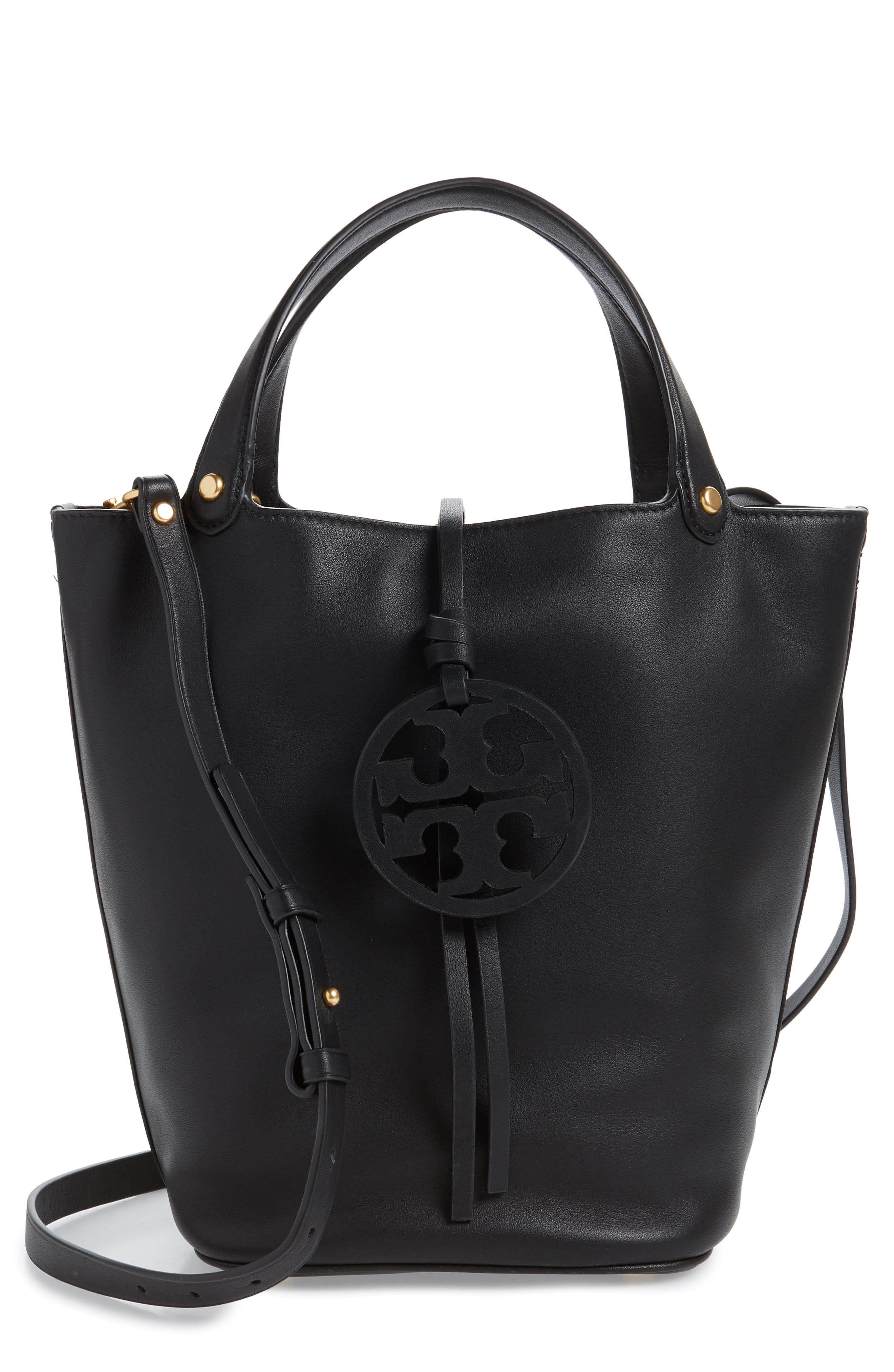 Tory Burch Miller Leather Bucket Bag, Main, color, 