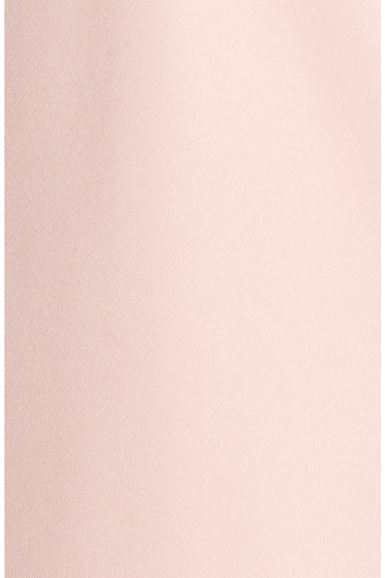 Scalloped Lace Trim Satin Slip, Alternate, color, PINK SEPIA