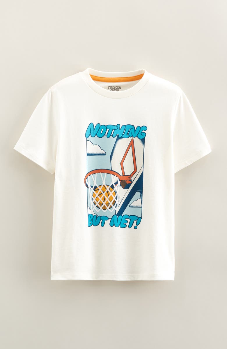 Tucker + Tate Kids' Graphic T-Shirt, Main, color, Ivory Egret Nothing But Net