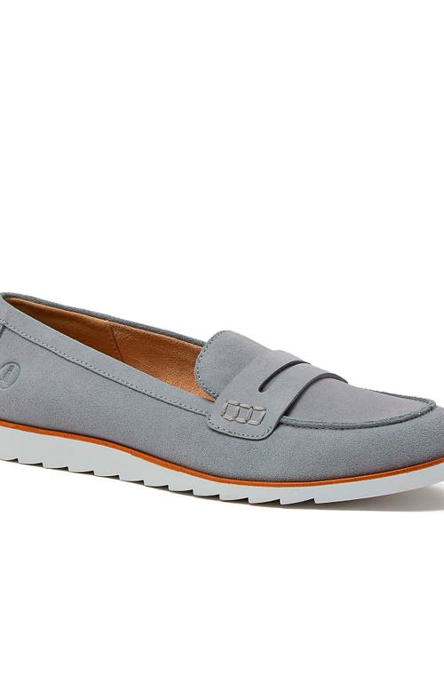 Lands' End Comfort Lug Sole Suede Loafers In Gray