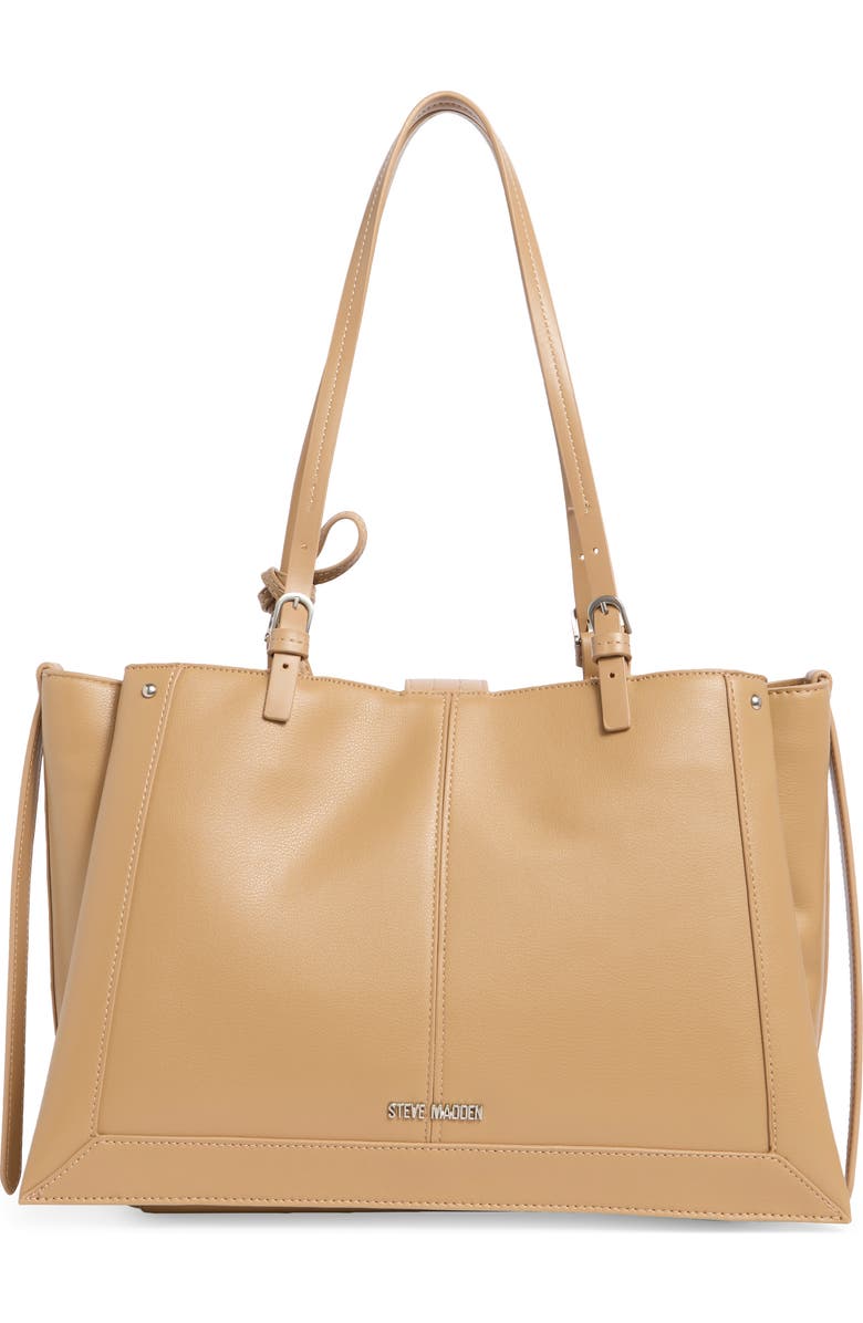 Steve Madden Selena Tote, Alternate, color, Latte