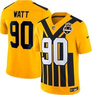 Nike Men's Nike T.J. Watt Gold Pittsburgh Steelers Alternate Vapor F.U.S.E. Limited Jersey