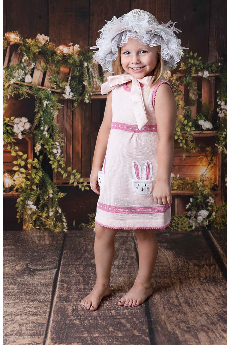 Bunny Pocket Dress, Alternate, color, Pink