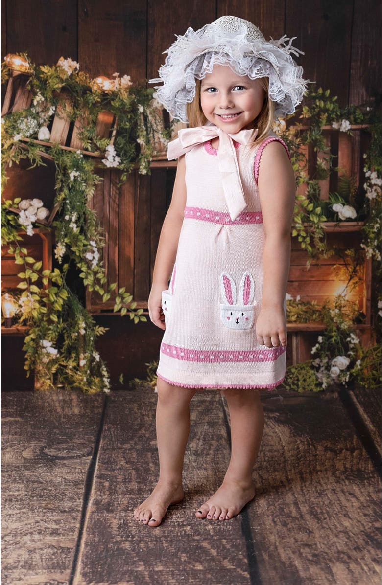 Melange Collection Bunny Pocket Dress, Alternate, color, Pink