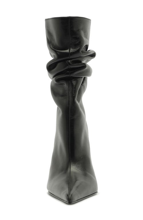 Schutz Siena Slouch Wedge Bootie In Black