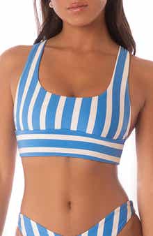Maaji Azure Stripes Donna Reversible Bikini Top