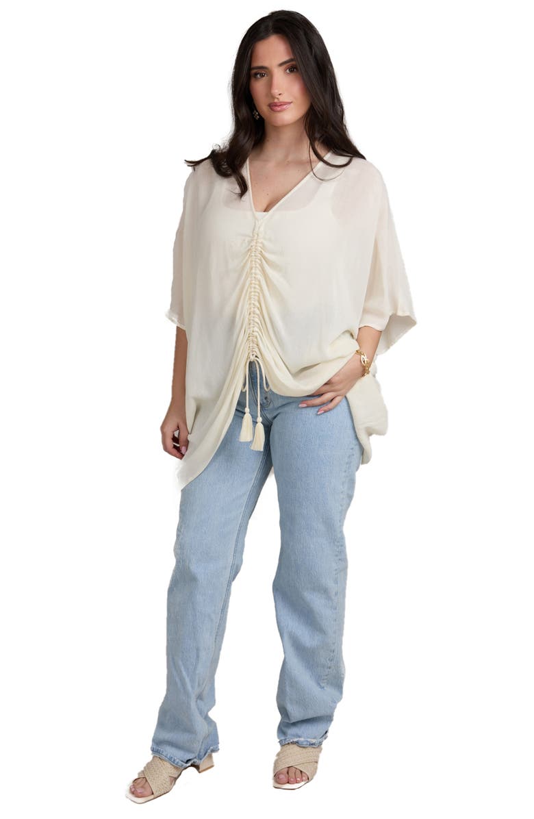 Gathered Ruched Duster