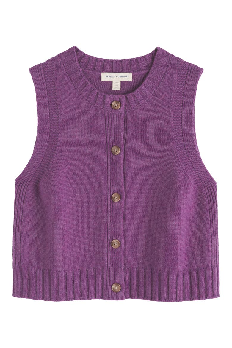 Derwenn Merino Wool Blend Sweater Vest, Alternate, color, KNIT MELANGE SPRING HEATHER