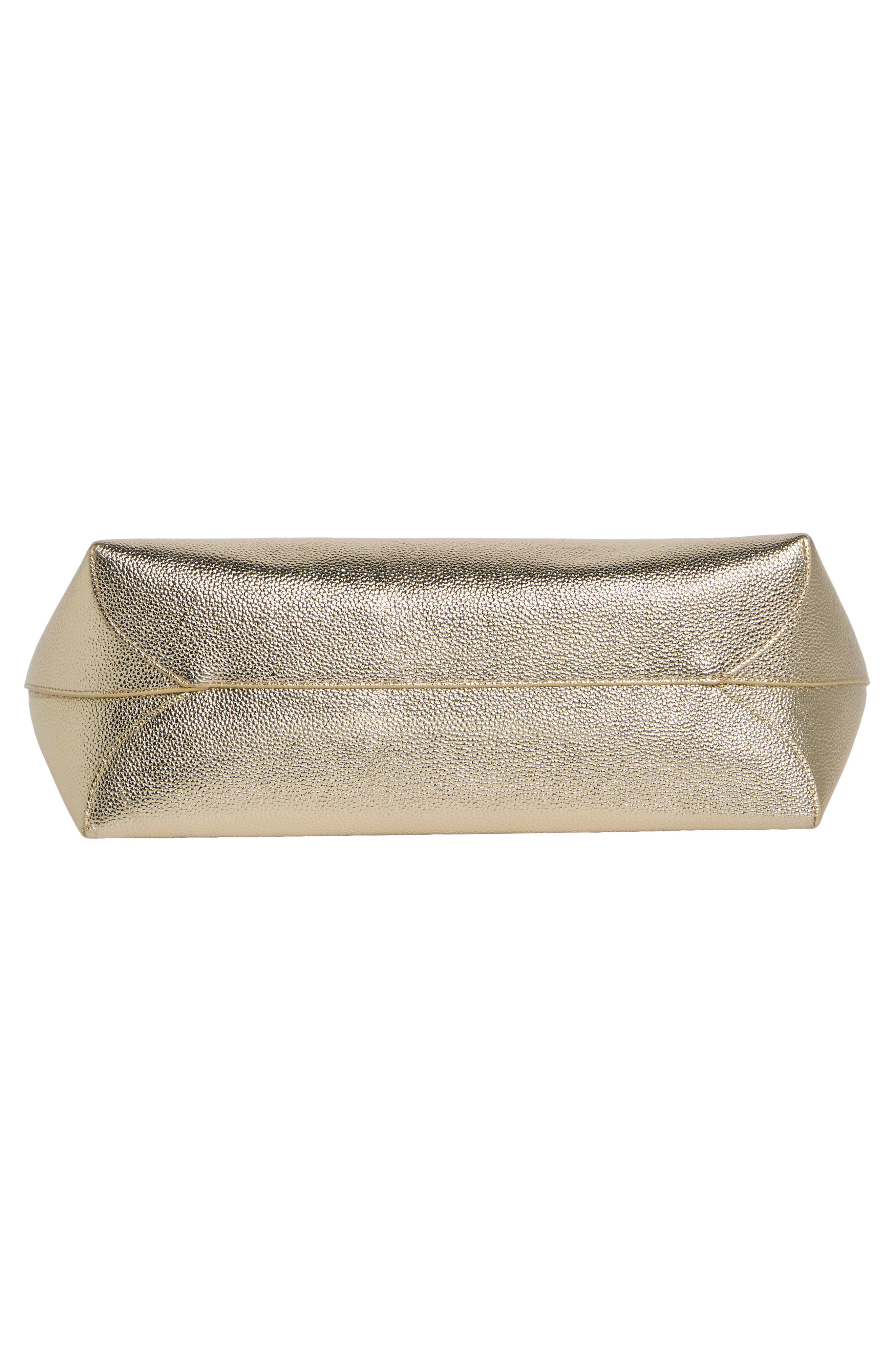 Angel Shopper Faux Leather Tote, Alternate, color, GOLD