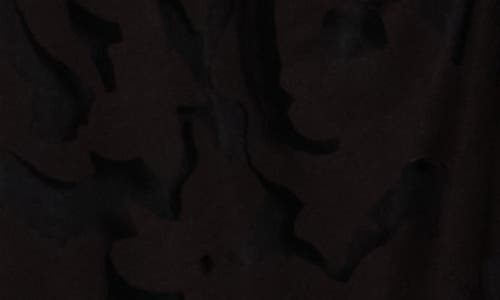 Hugo Boss Boss Orange Ebuna Floral Semi Sheer T-shirt Dress In Black