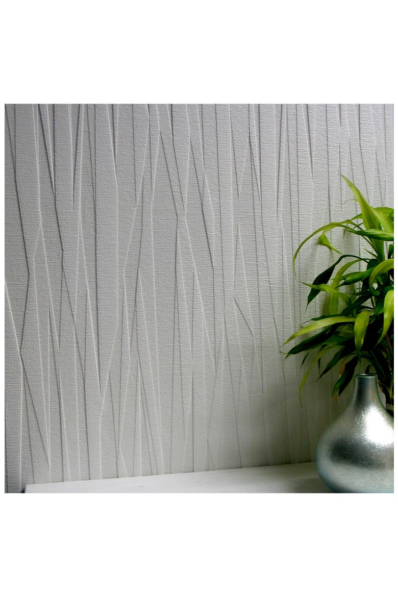 Textured Paintable Wallpaper, Main, color, WHITE