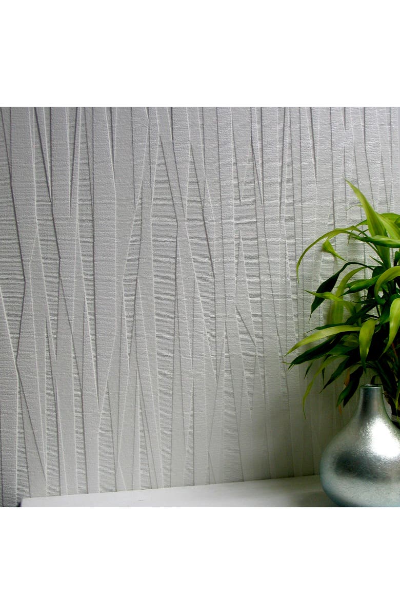Wallpops Textured Paintable Wallpaper, Main, color, White