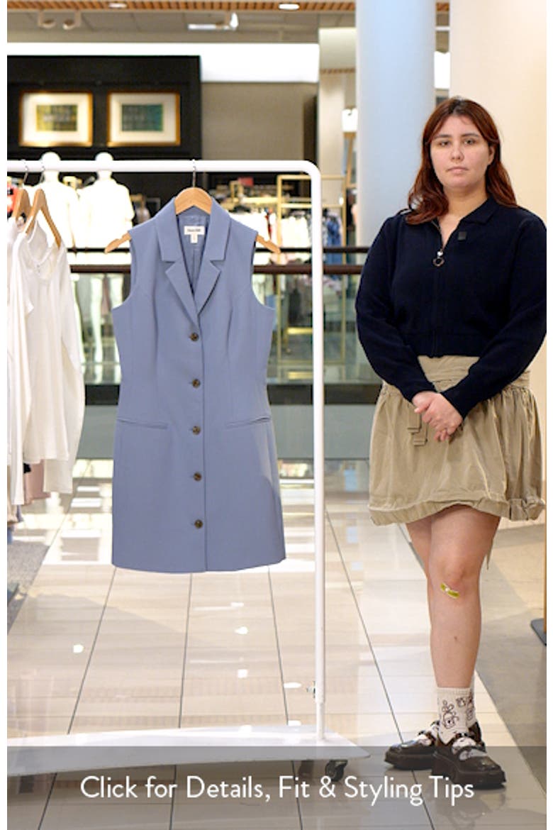 The Icon Sleeveless Blazer Dress video