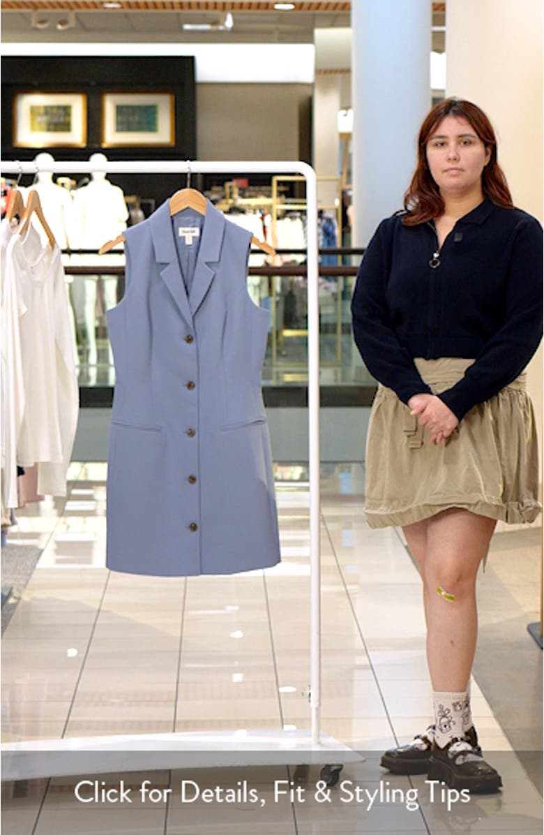 The Icon Sleeveless Blazer Dress, sales video thumbnail