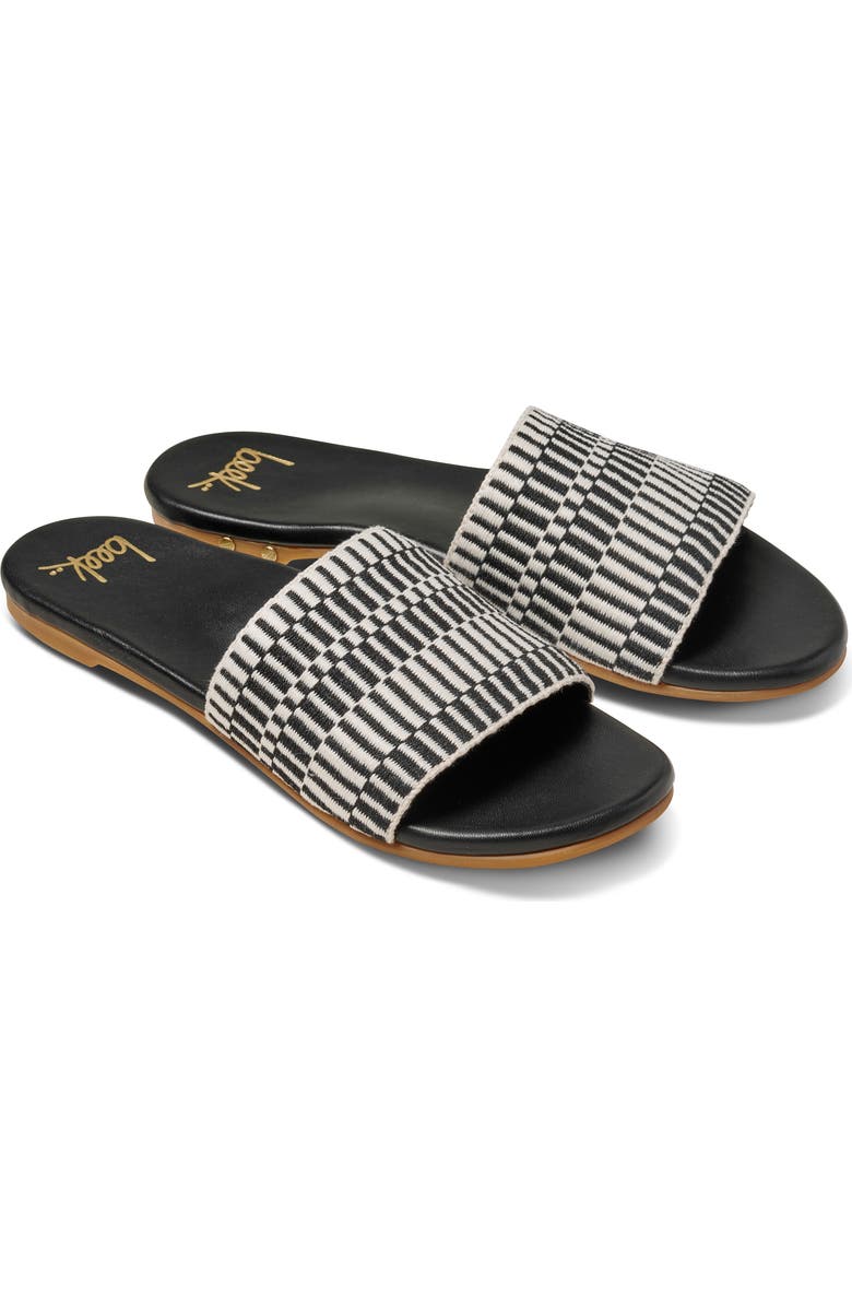 Beek Marshbird Slide Sandal, Main, color, Multi Black