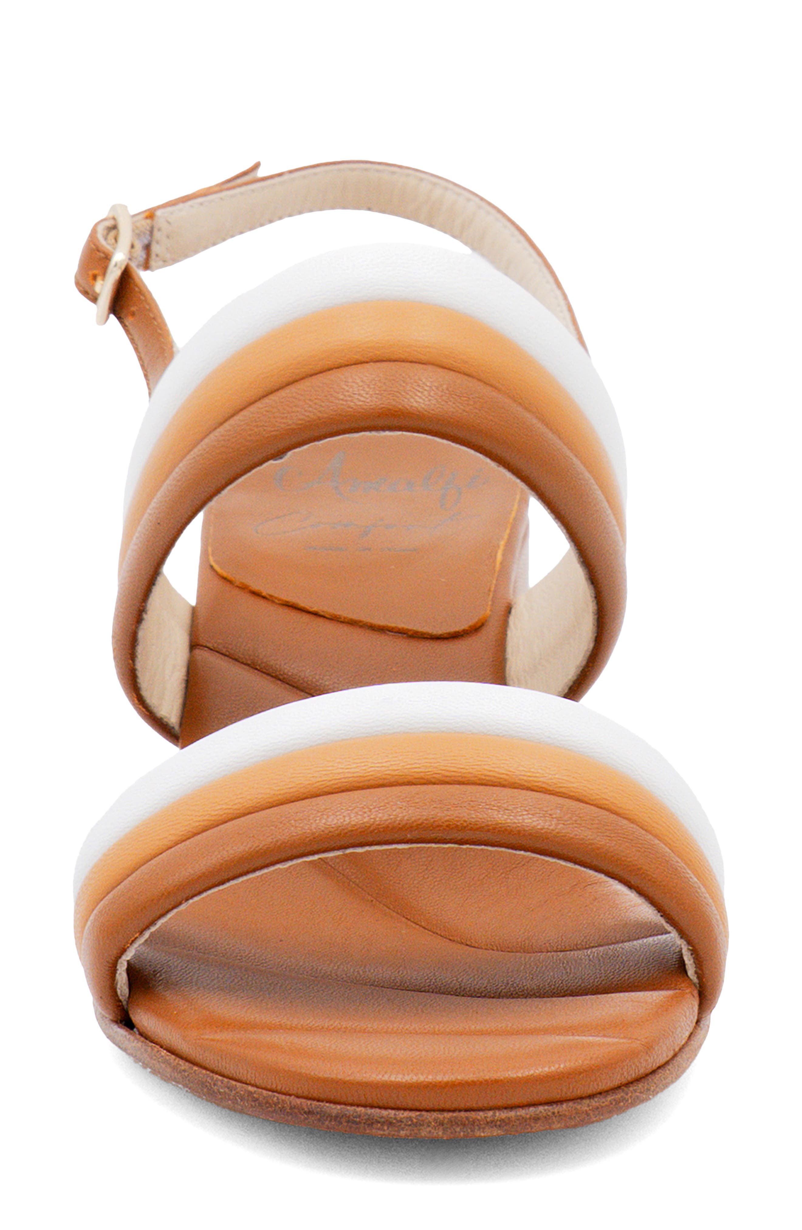 Macedonia Sandal, Alternate, color, NUT/ NATURAL/ WHITE PARMASOFT
