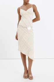 MANGO Asymmetrical Lace Dress