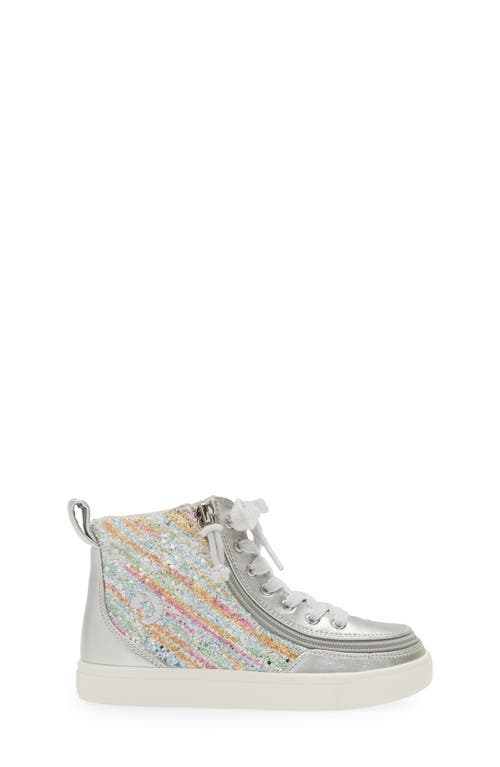 Billy Footwear Billy Classic Lace High Gltr In Silver