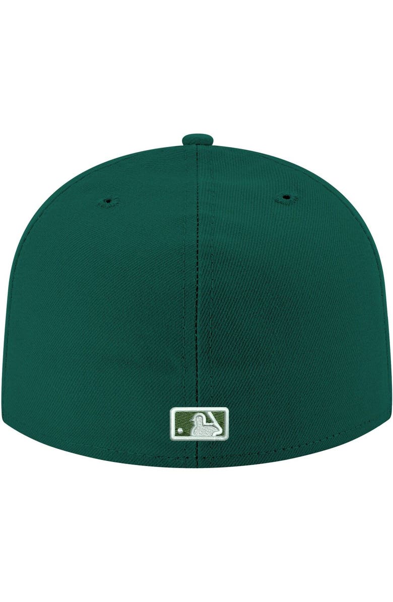 New Era Men's New Era Green Minnesota Twins White Logo 59FIFTY Fitted Hat, Alternate, color,