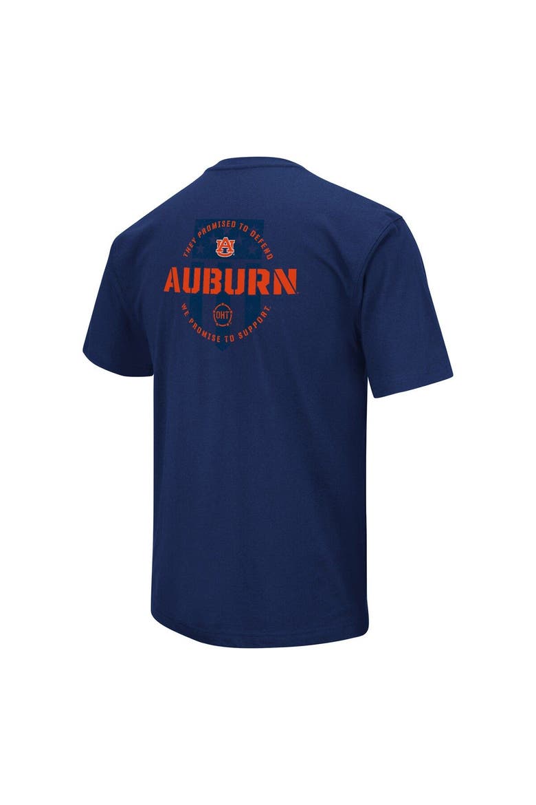 Men's Colosseum Navy Auburn Tigers OHT Military Appreciation T-Shirt, Alternate, color, Navy