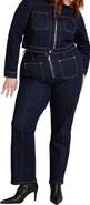 ELOQUII Zip Front Bootcut Jean