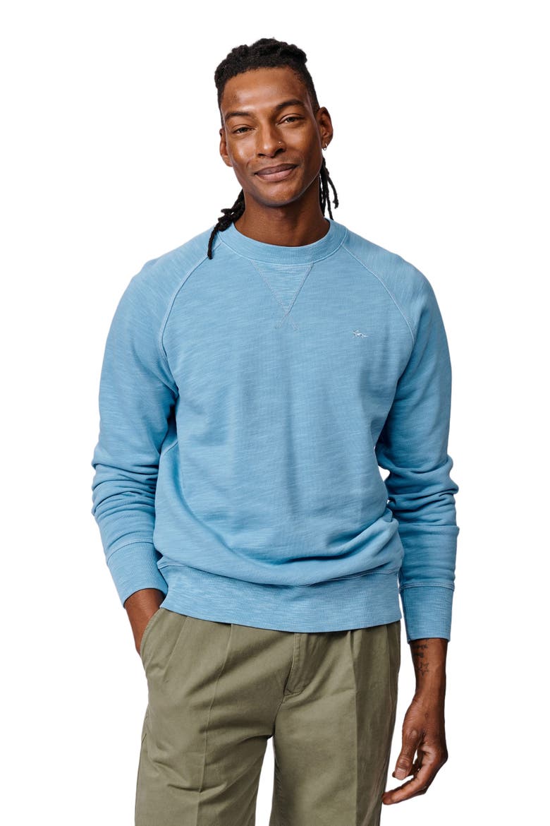 Garsdale Slub Crew Neck Sweatshirt, Main, color, Pale Blue