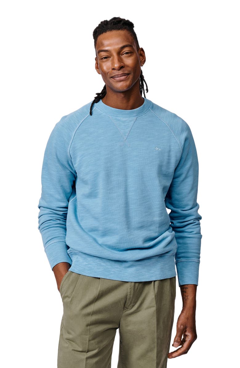 Aubin Garsdale Slub Crew Neck Sweatshirt, Main, color, Pale Blue