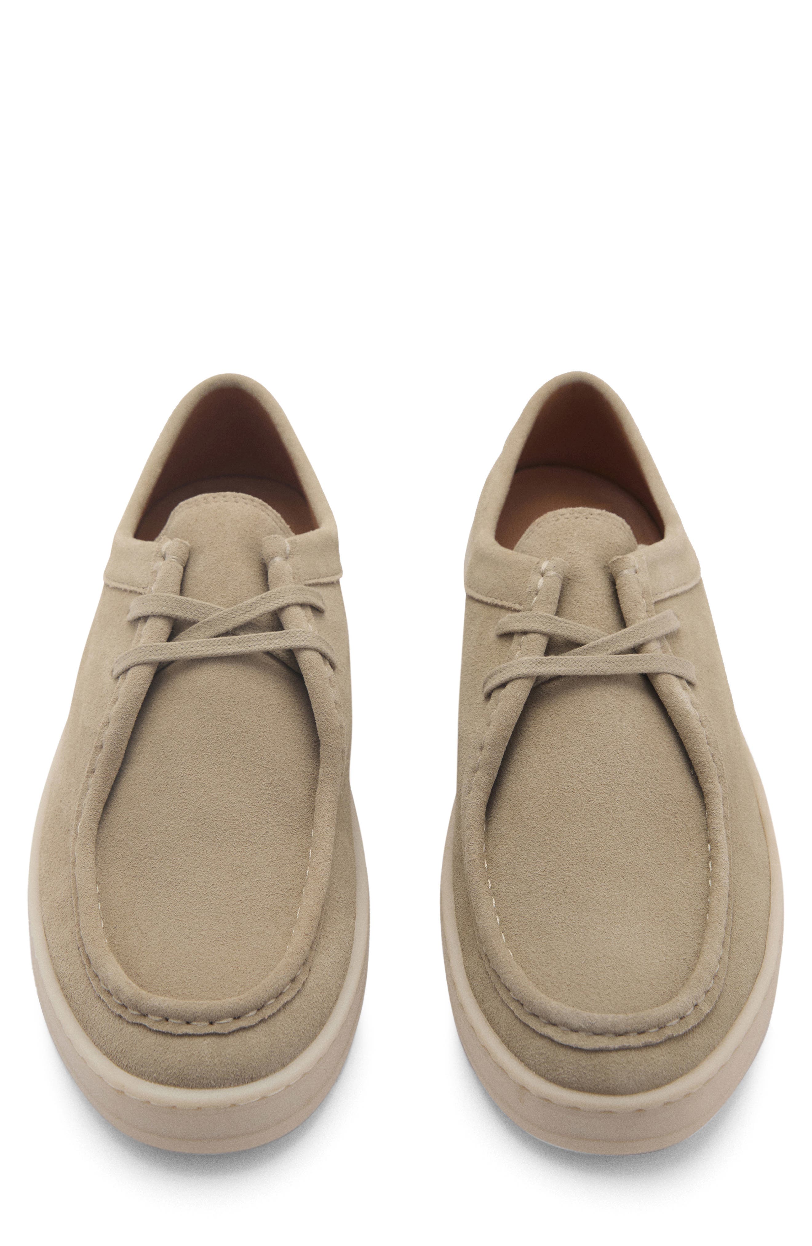 MANGO Suede Boat Shoe, Alternate, color, 