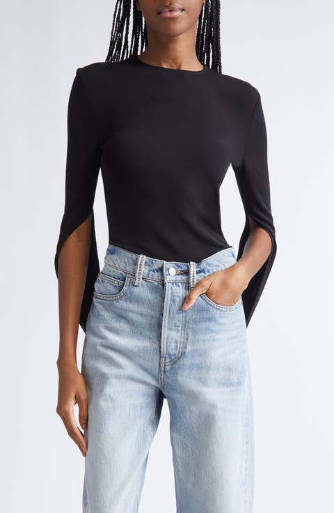 Drape Sleeve Knit Top