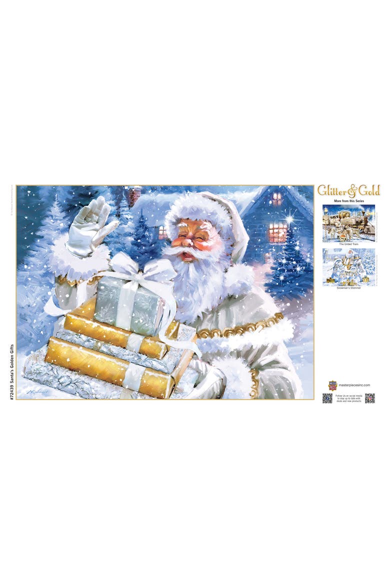 Santa's Golden Gifts 1000 Piece Puzzle, Alternate, color, Multicolor