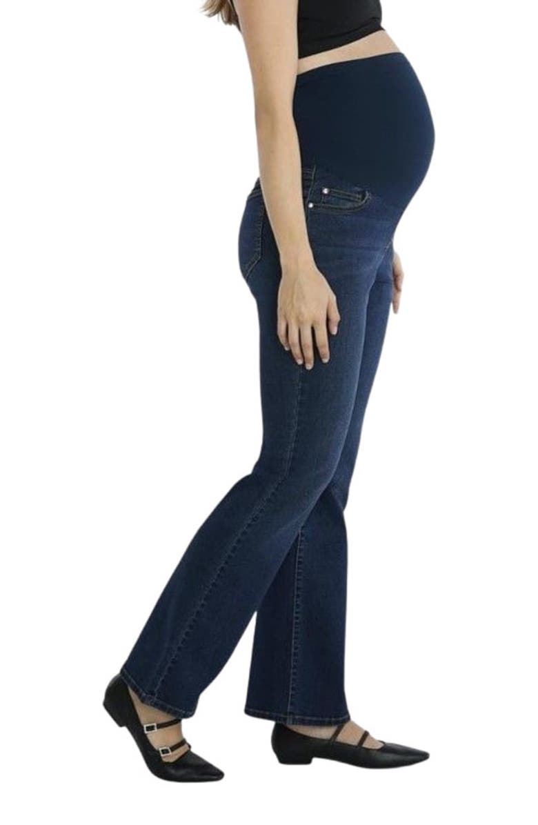 MOTHERHOOD MATERNITY Super Stretch Secret Fit Over The Belly Bootcut Jeans, Alternate, color, 