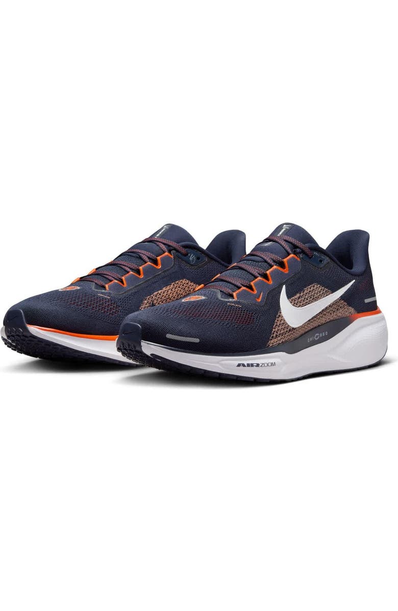 Nike Unisex Nike Navy Chicago Bears Zoom Pegasus 41 Running Shoes, Alternate, color,