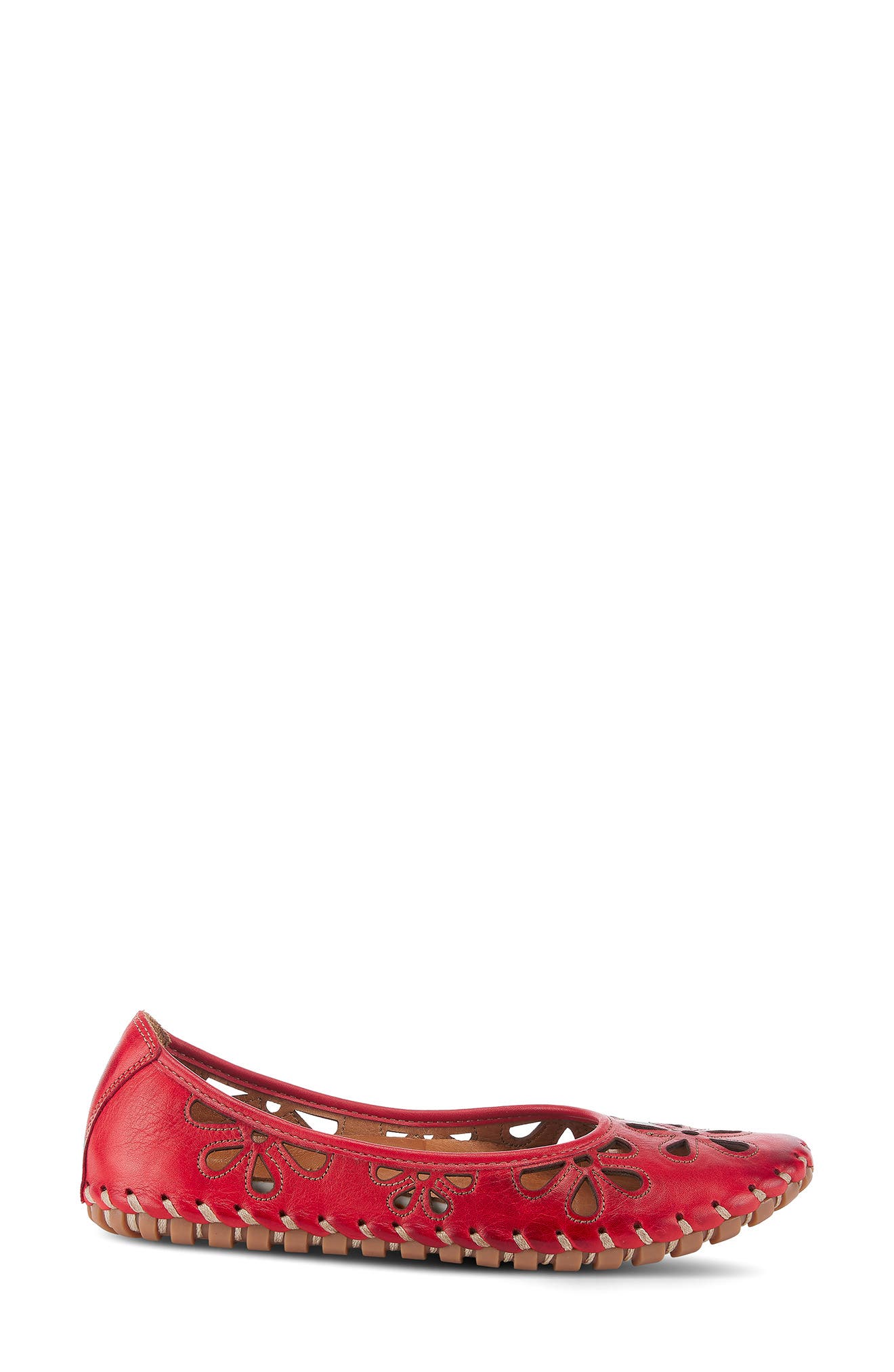 Rayely Loafer, Alternate, color, RED LEATHER