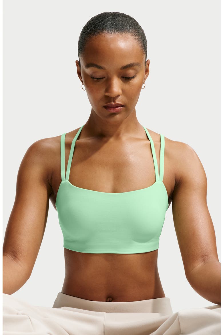 Zenvy Strappy Light-Support Padded Sports Bra, Alternate, color, CUCUMBER CALM/ COOL GREY