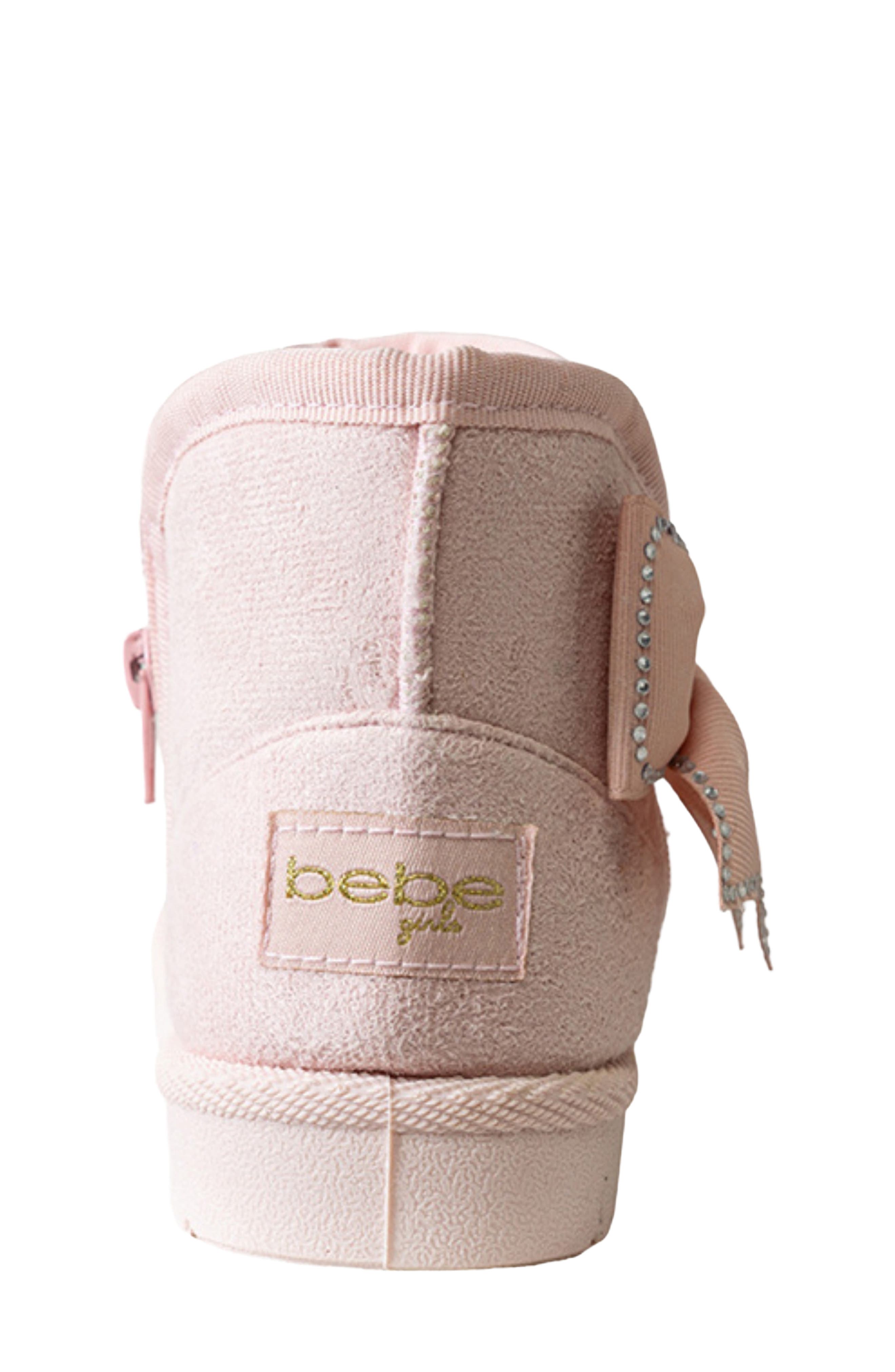 Kids' Cozy Embroidered Faux Fur Lined Boot, Alternate, color, BLUSH