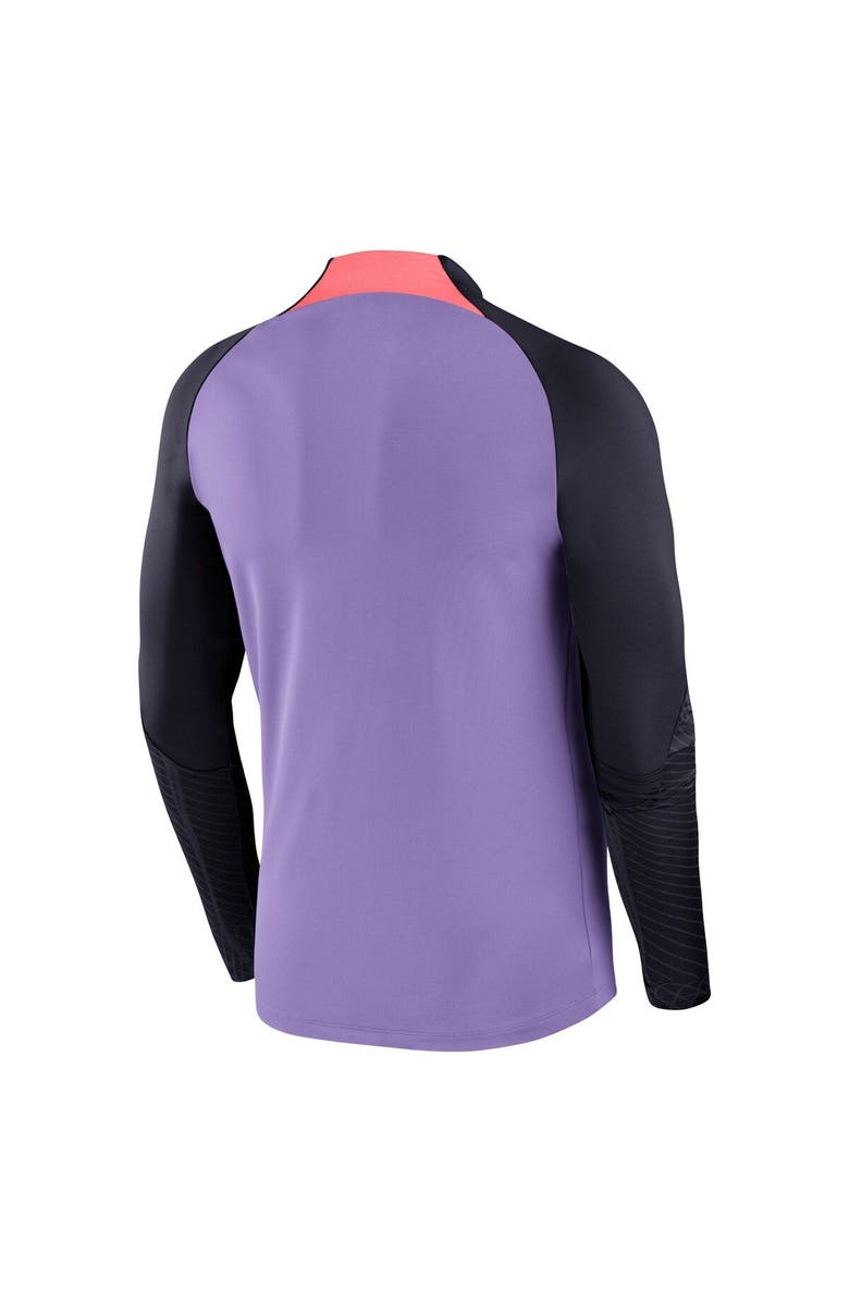 Nike Men's Nike Purple Liverpool Strike Drill 2023/24 Performance Quarter-Zip Long Sleeve Top, Alternate, color, Purple
