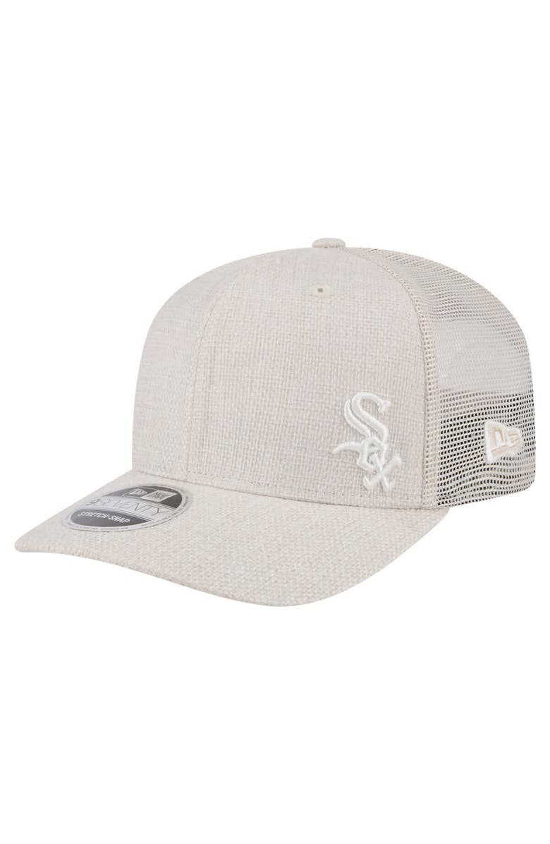 New Era Men's New Era Light Beige Chicago White Sox Flawless 9SEVENTY Stretch-Snap Hat, Main, color, Light Beige