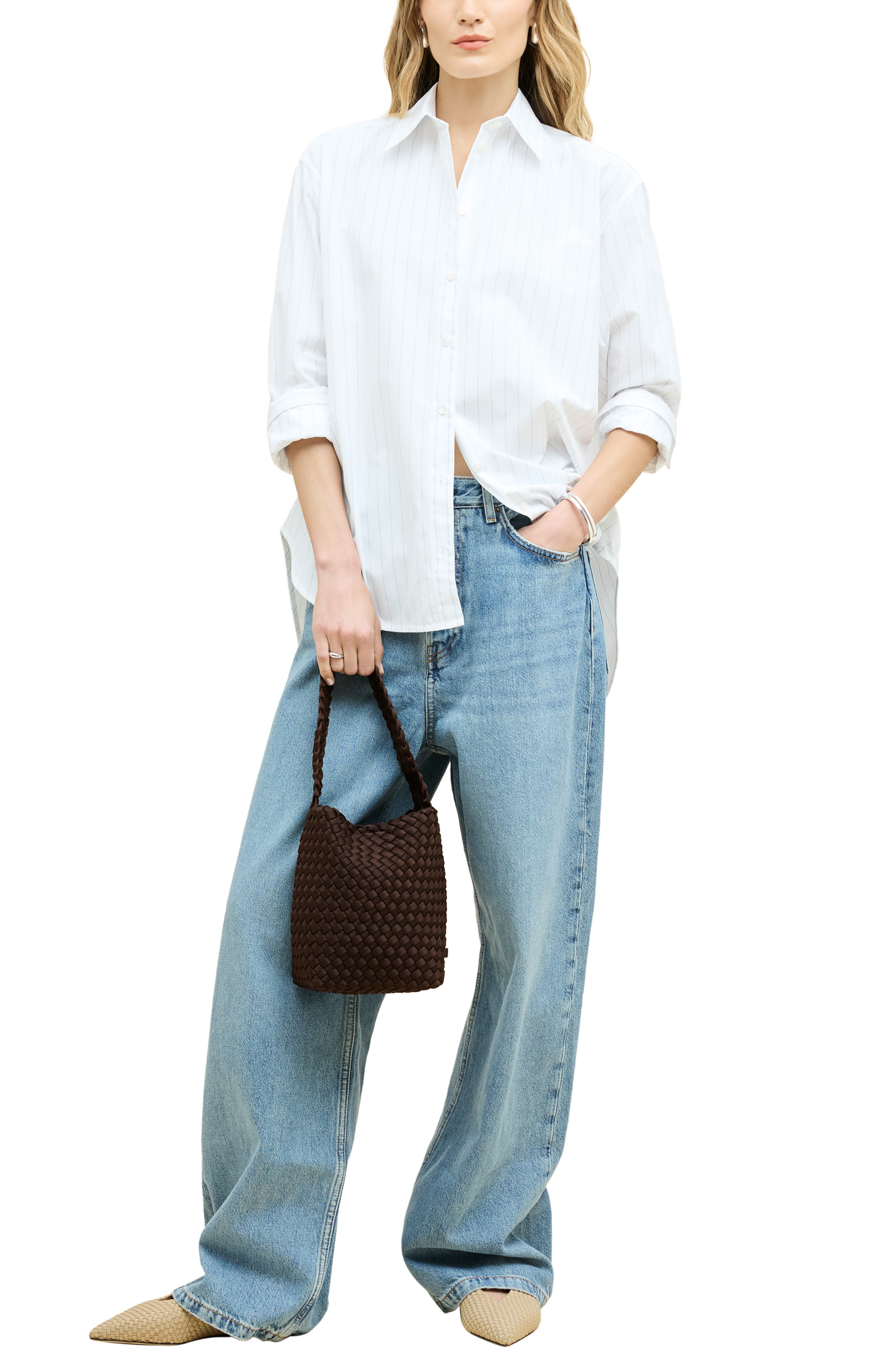 NAGHEDI Small Nomad Hobo, Alternate, color, Chocolate