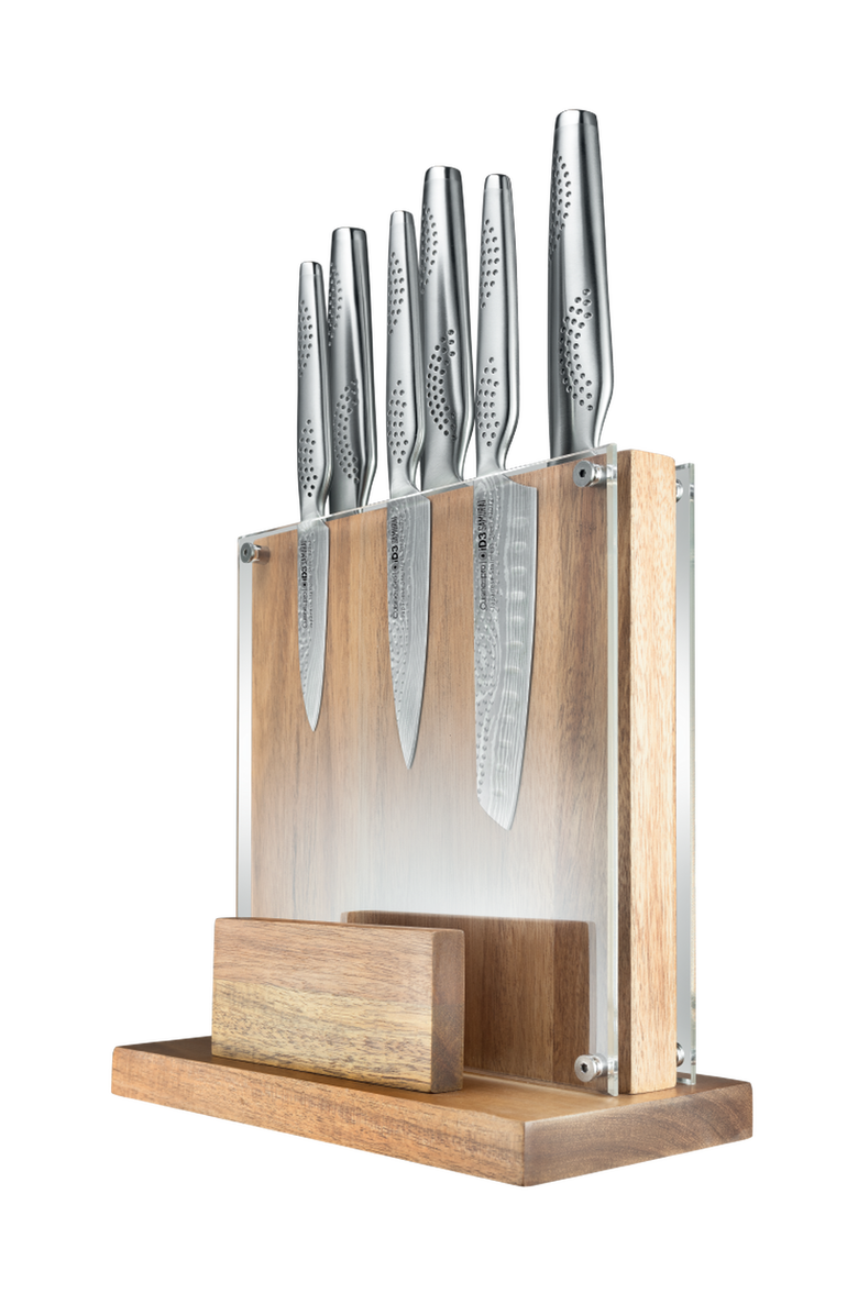 Cuisine::pro<sup>®</sup> iD3<sup>®</sup> SAMURAI<sup>®</sup> Sato 7-Piece Knife Block With Cutting Board, Main, color, Silver