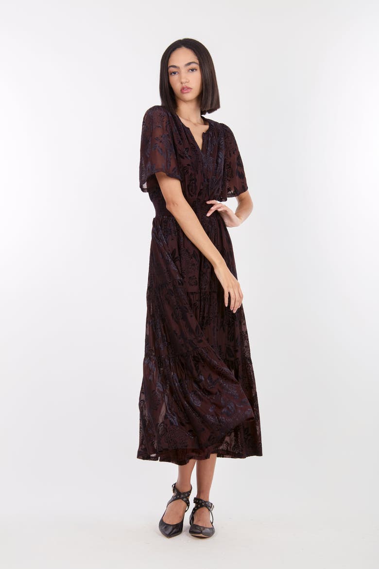Reese Dress, Alternate, color, Brown Baroque