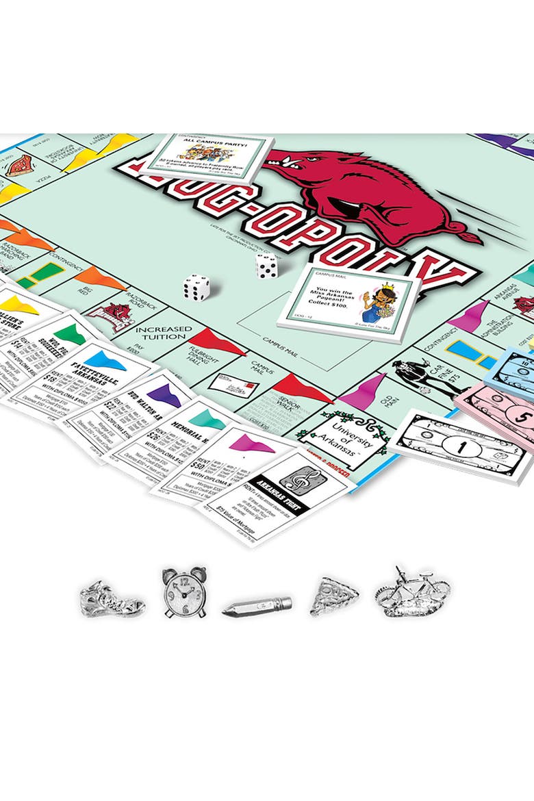 University Of Arkansas Hogopoly Monopoly Board Game, Alternate, color, Multicolored