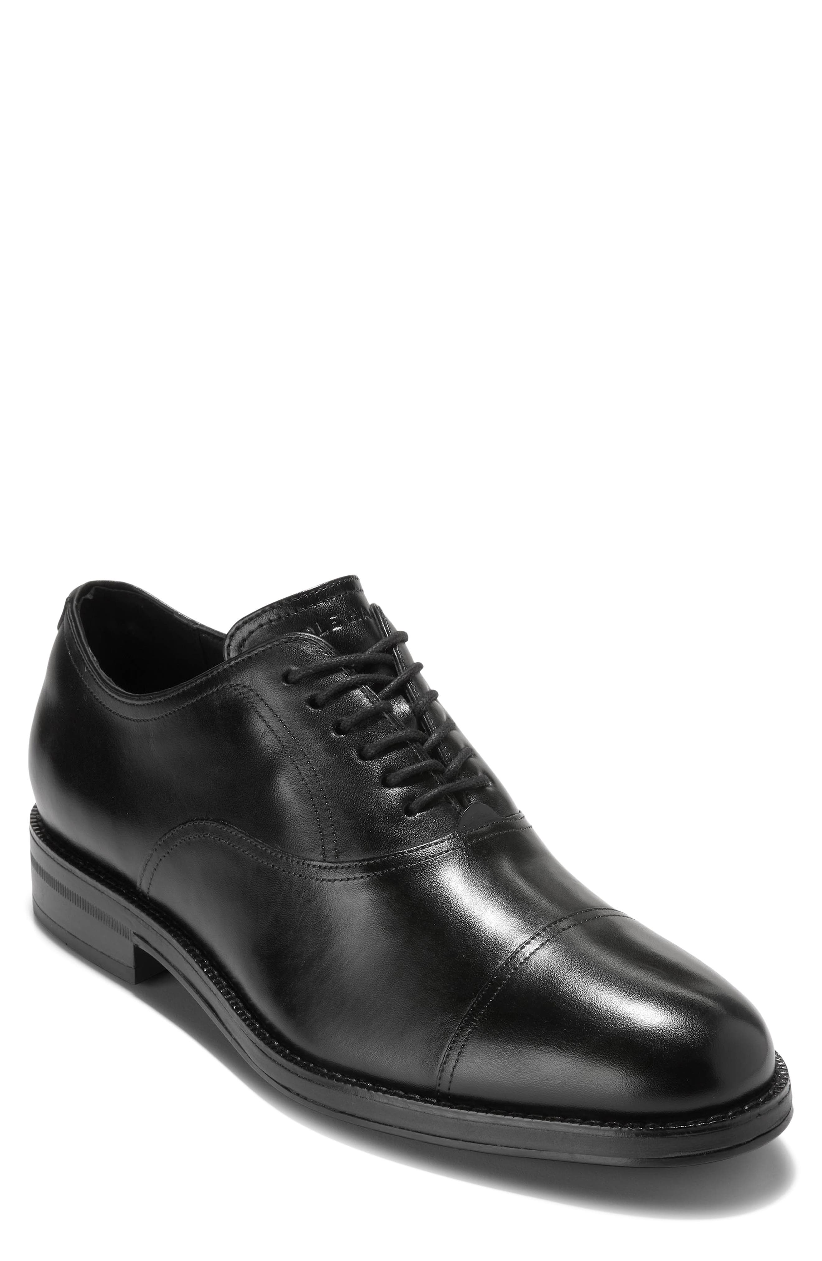 Cole Haan Ledley Grand Cap Toe Oxford, Main, color, Black / Black