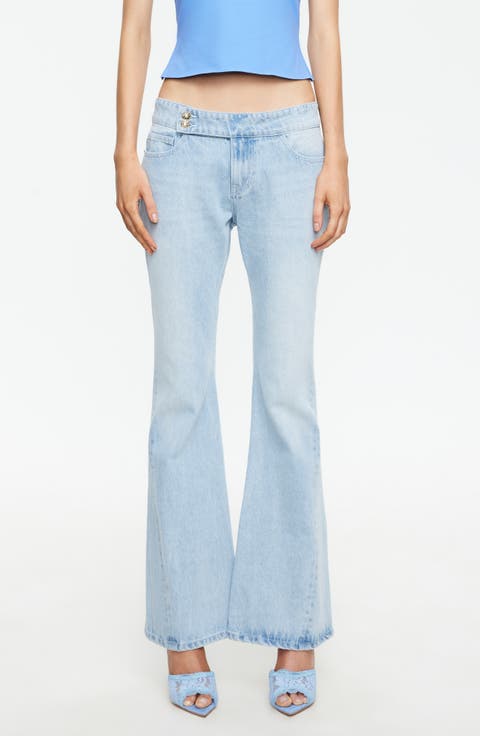 Hilton Button Tab Straight Leg Jeans