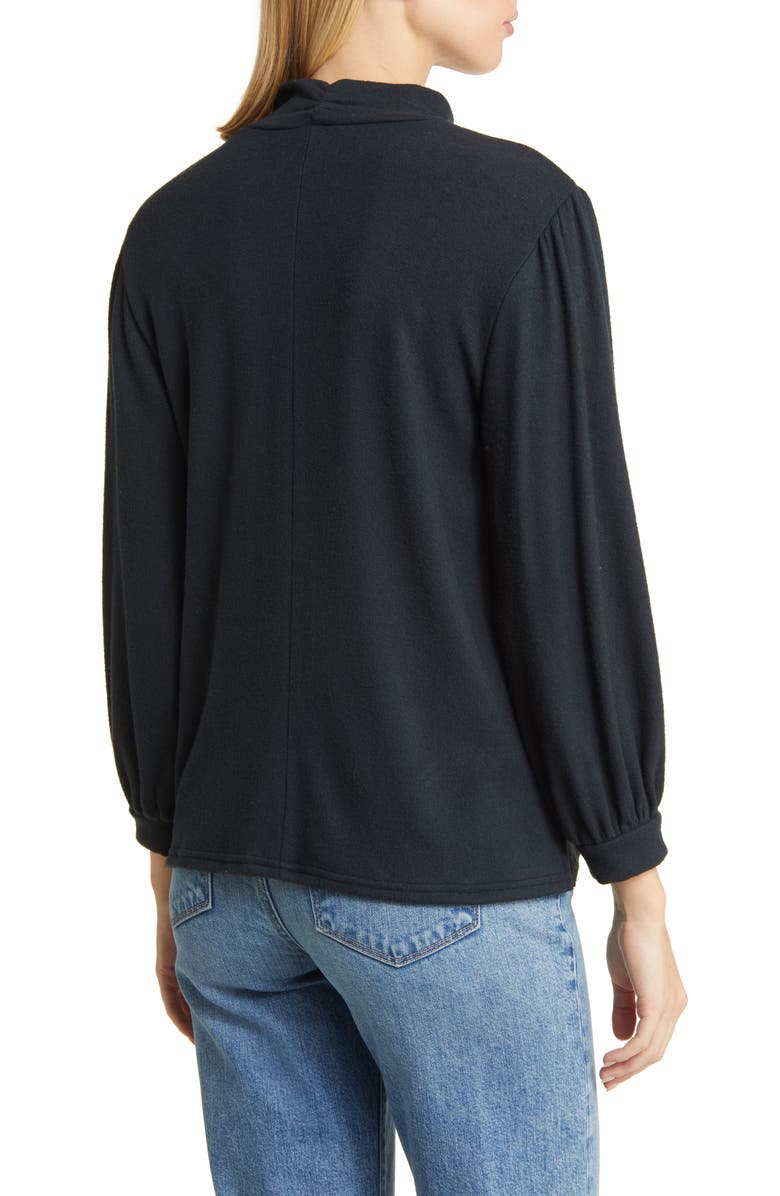 Caslon<sup>®</sup> Gathered Mock Neck Top, Alternate, color, 